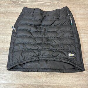 Skhoop Women's Ski Snow Warm Short Down Skirt Black sz S